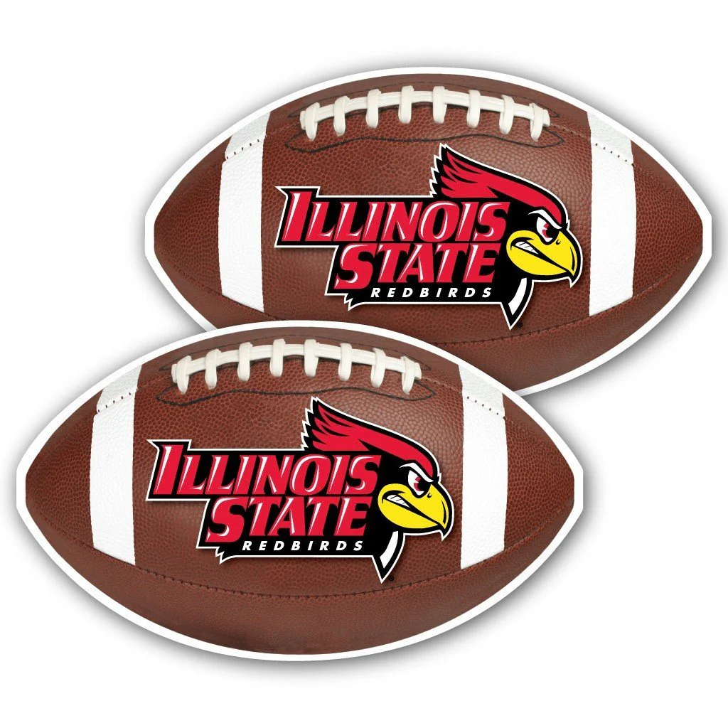 Illinois State University Football Window Decal Set of 2 - Image 2