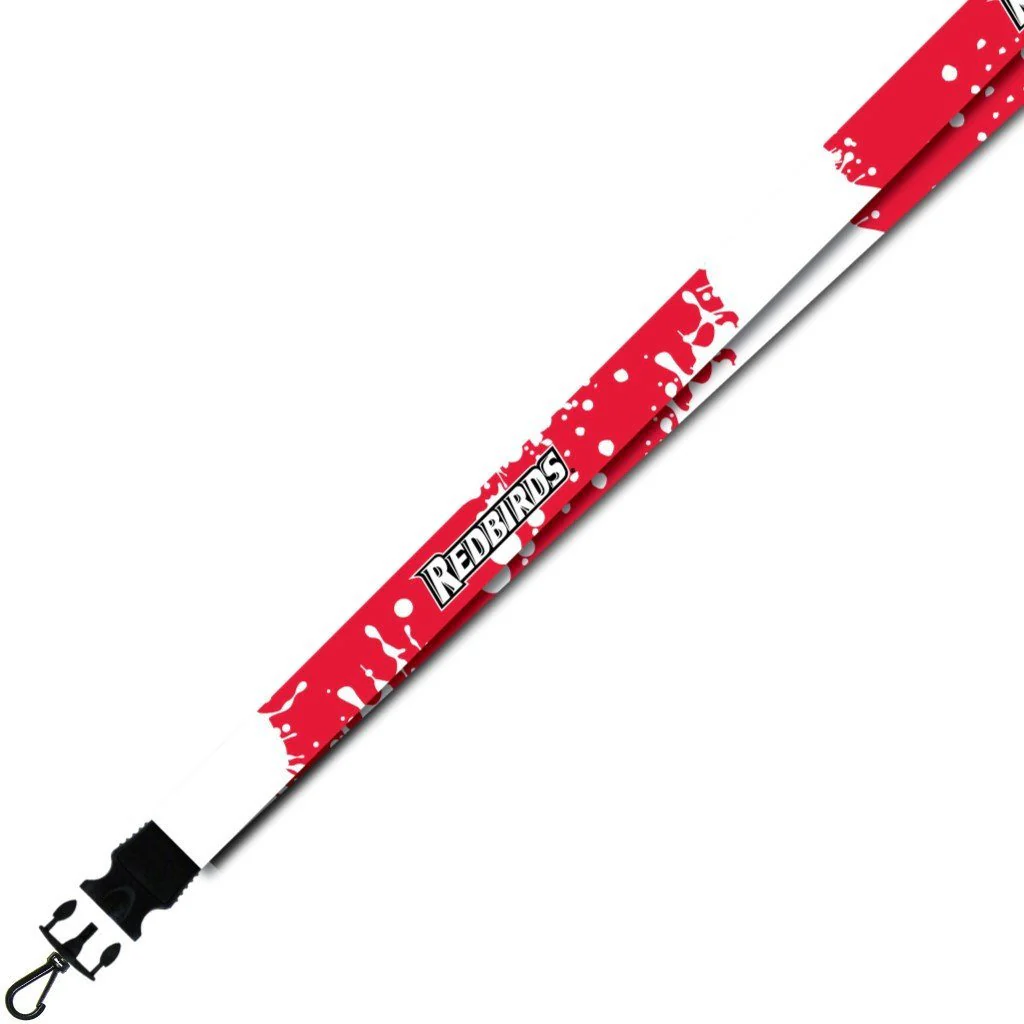 Illinois State University Paint Splatter Lanyard
