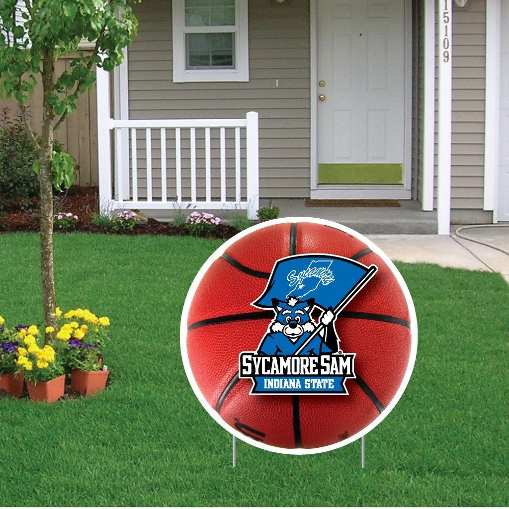 Indiana State University Basketball Yard Sign