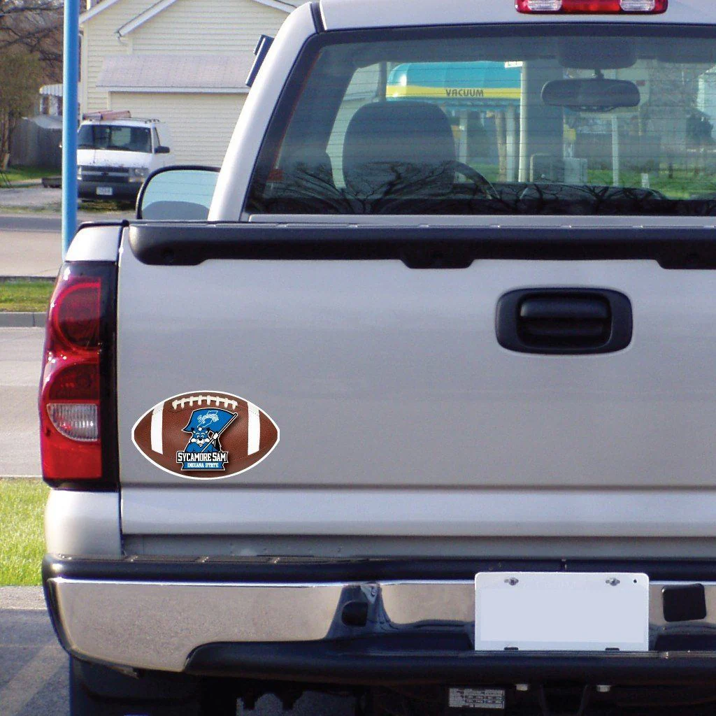 Indiana State University Football Shaped Magnet