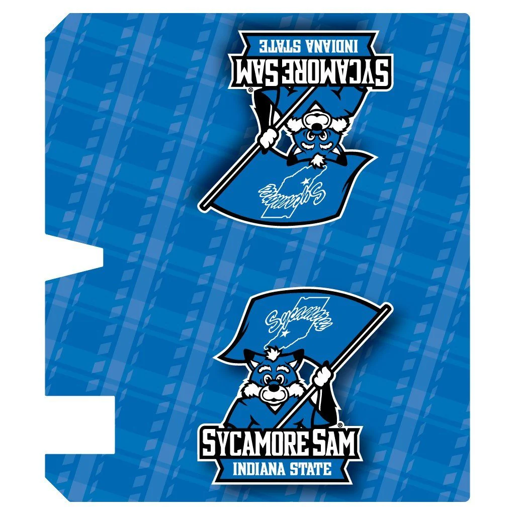 Indiana State University Plaid Magnetic Mailbox Cover - Image 2