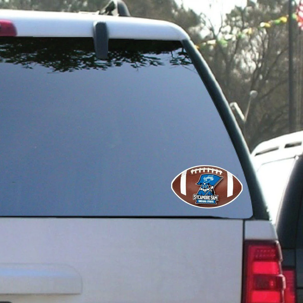 Indiana State University Football Window Decal Set of 2