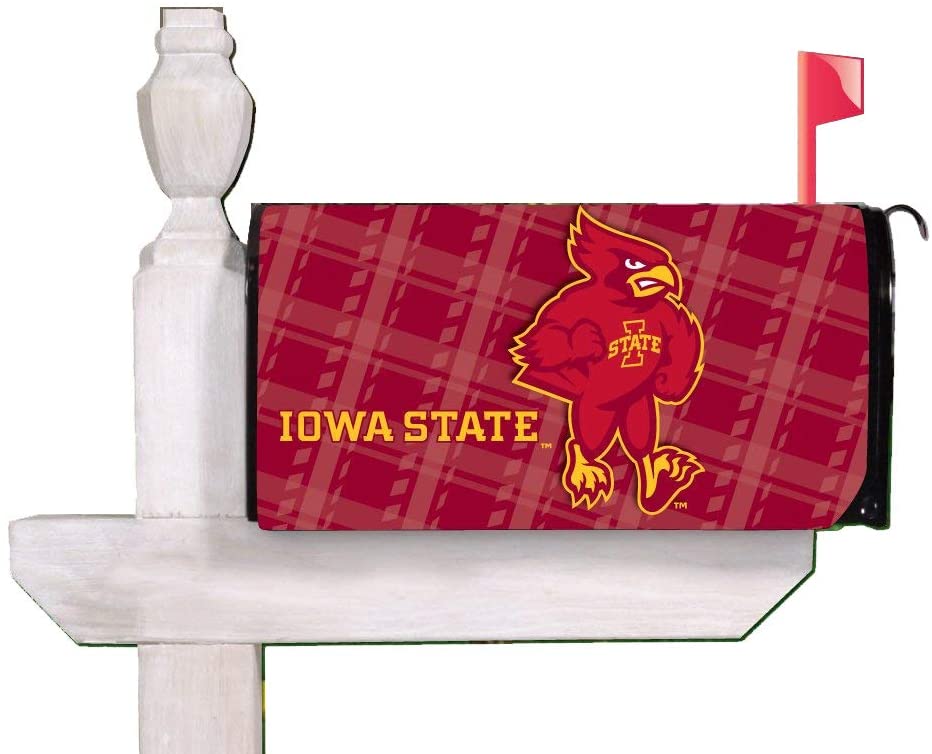 Iowa State Plaid Magnetic Mailbox Cover - Image 2