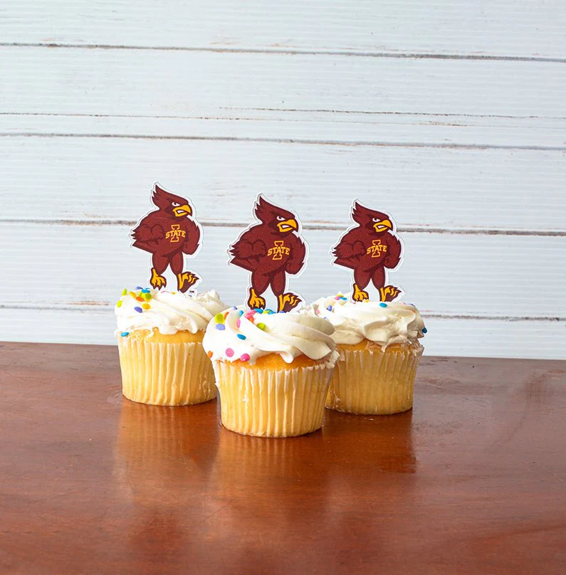 Iowa State University Cupcake Toppers - Image 2