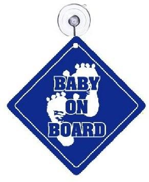 It's a Boy Birth Announcement Kit - Stork Yard Card, Baby on Board and Baby Sleeping Signs - Image 3