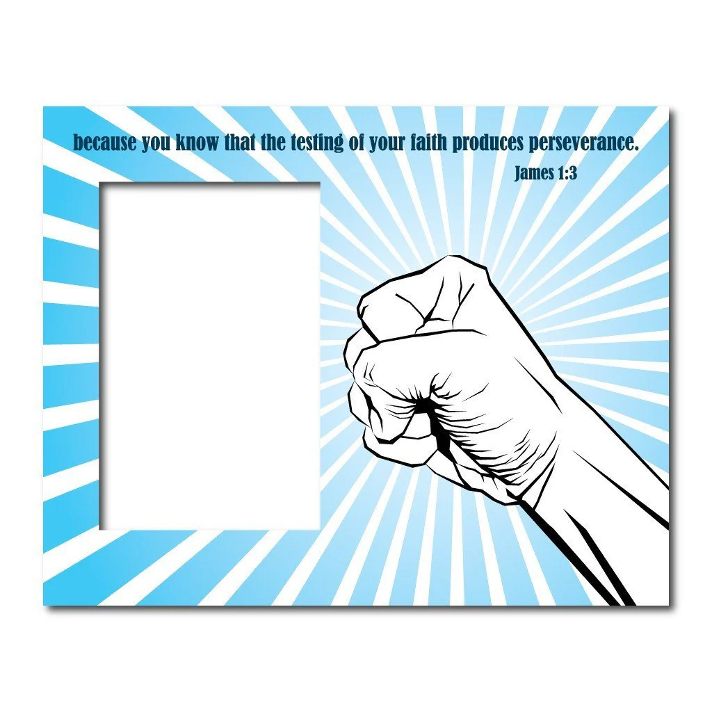 James 1:3 Decorative Picture Frame - Image 2
