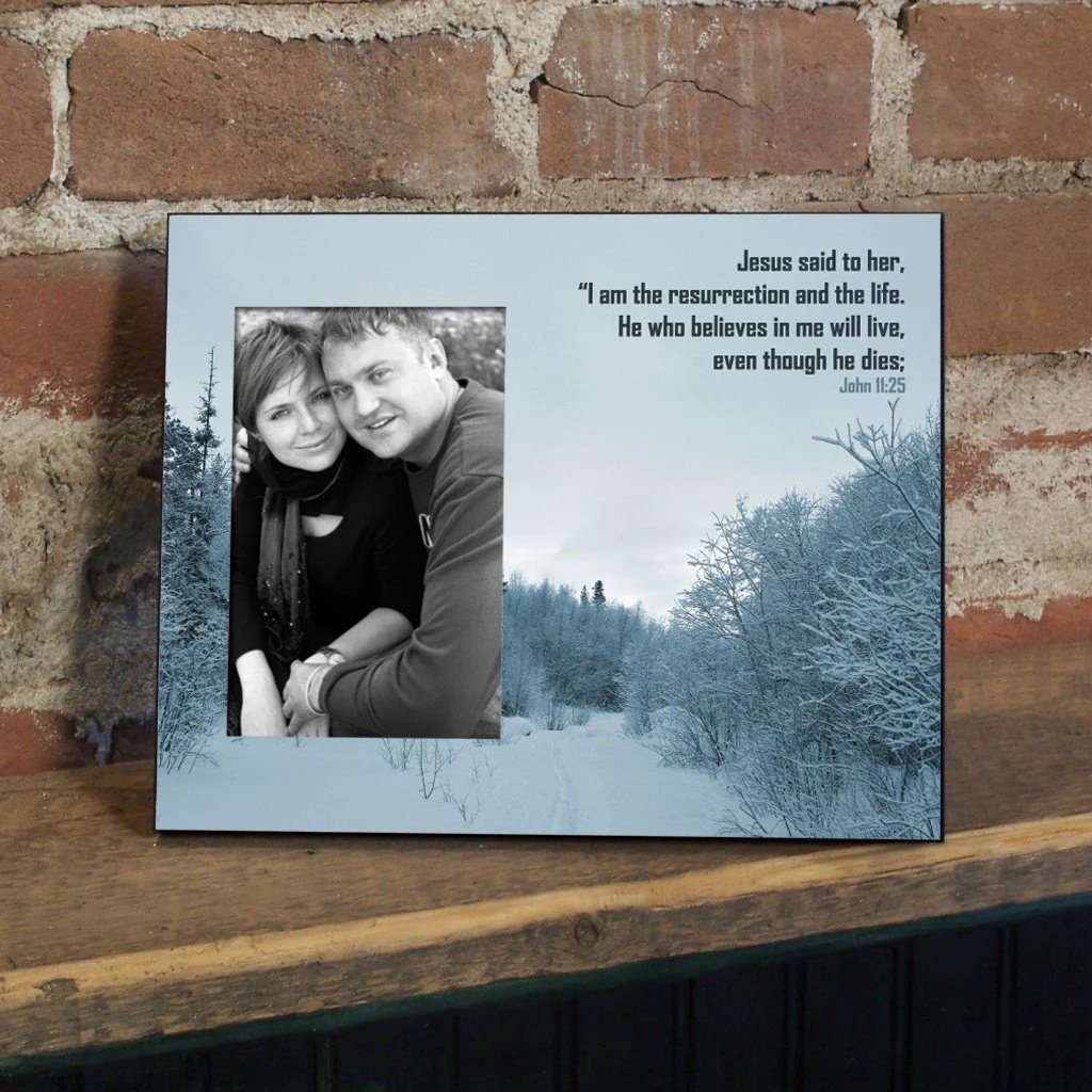 John 11:25 Decorative Picture Frame
