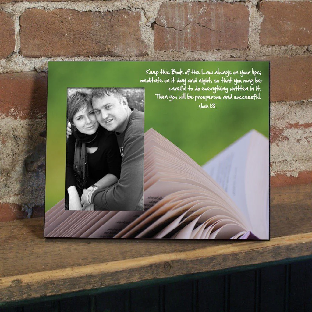 Joshua 1:8 Decorative Picture Frame