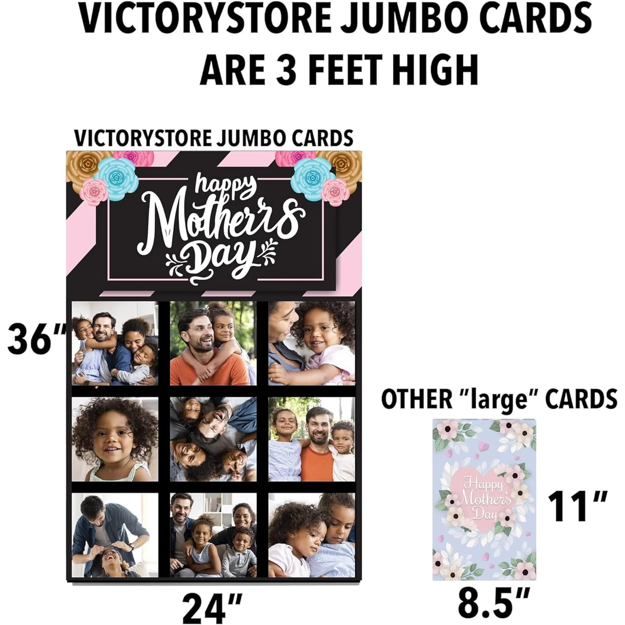 Jumbo Custom Mother's Day Card - Photo Mom, 9 Photos - Image 4
