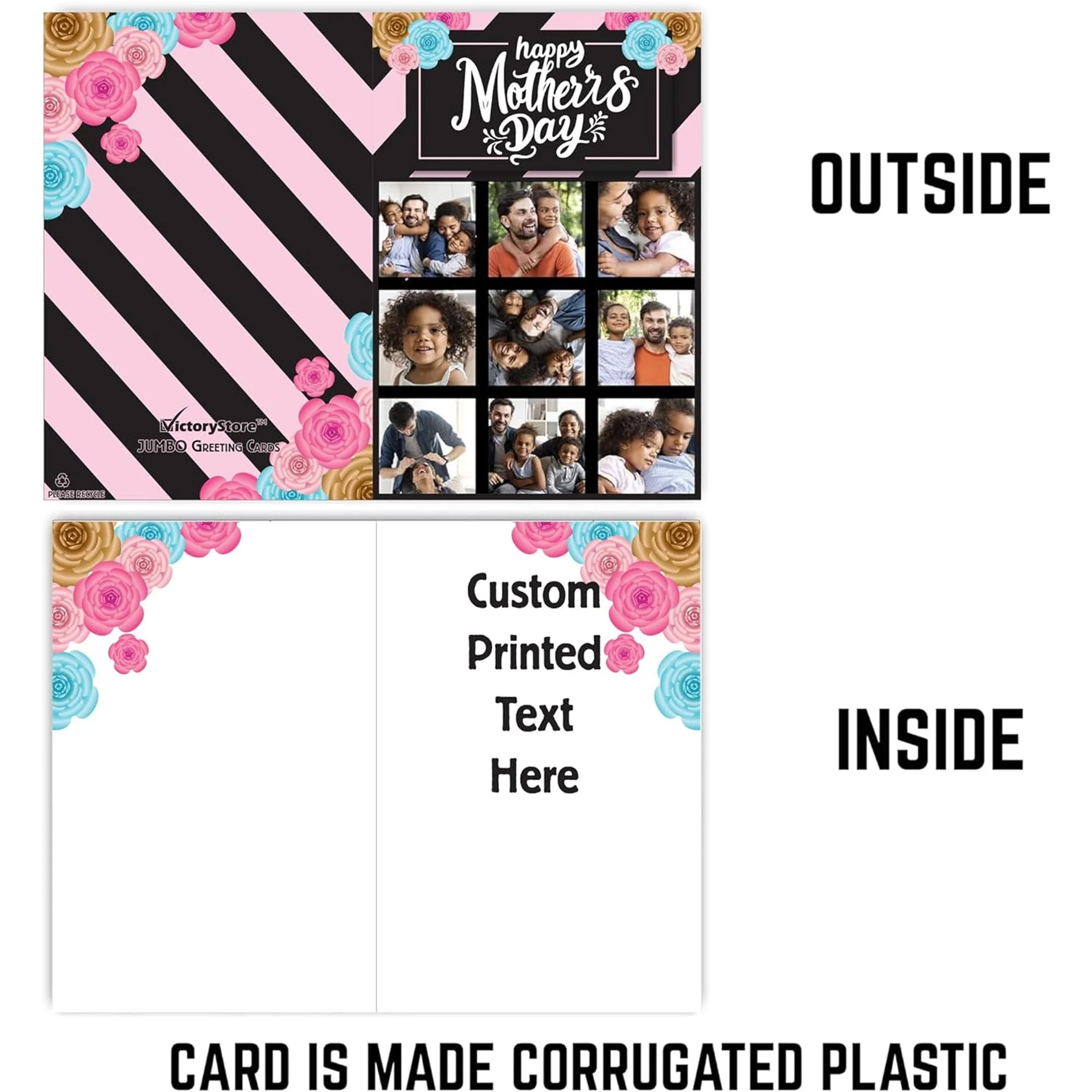 Jumbo Custom Mother's Day Card - Photo Mom, 9 Photos - Image 5