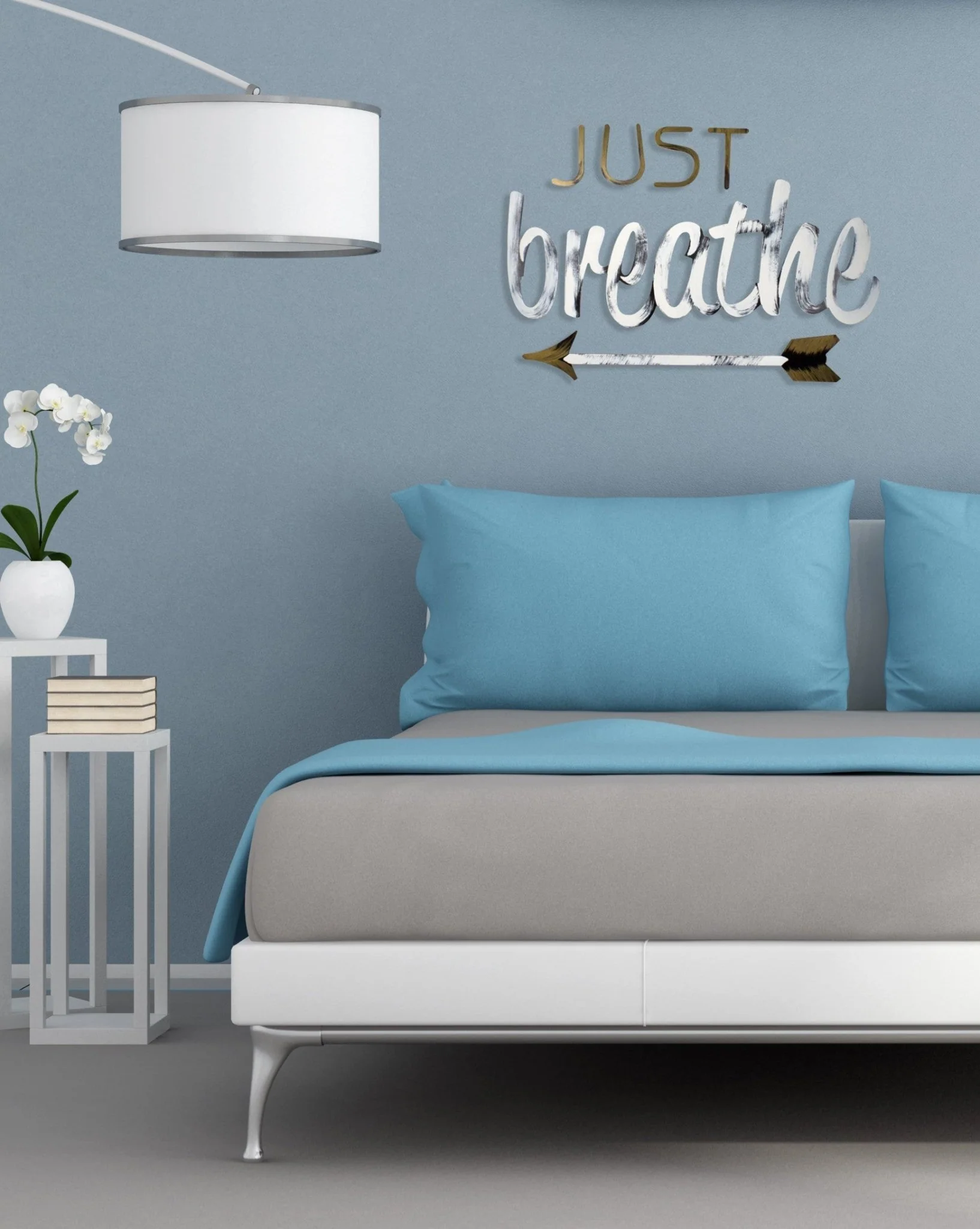 Rustic Just Breathe Wall Decor - Image 2