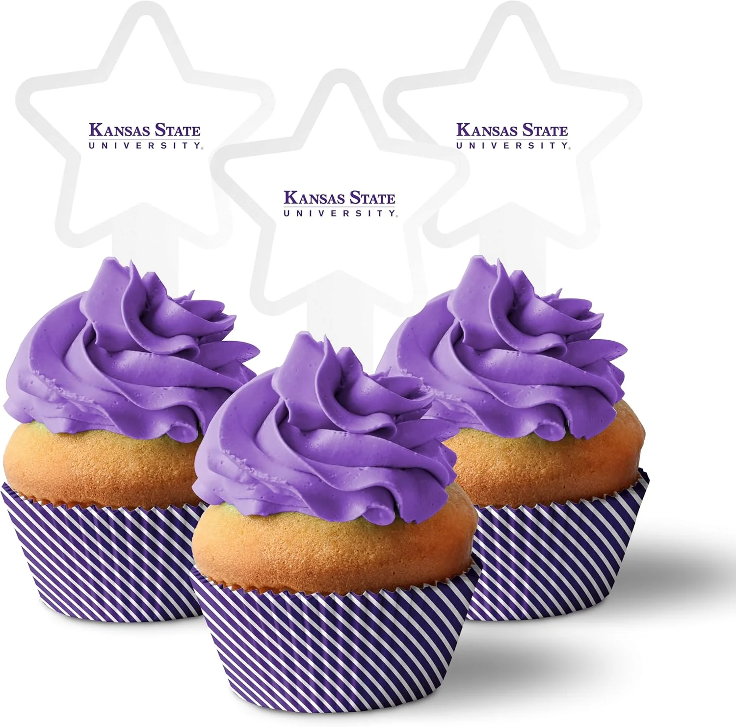 Kansas State University Cupcake Toppers Officially Licensed Cupcake Picks, Solid Plastic - Image 10