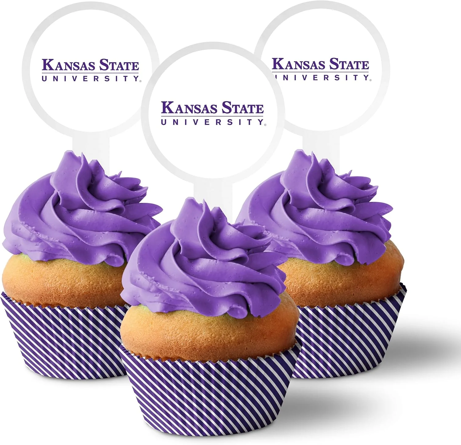 Kansas State University Cupcake Toppers Officially Licensed Cupcake Picks, Solid Plastic - Image 8