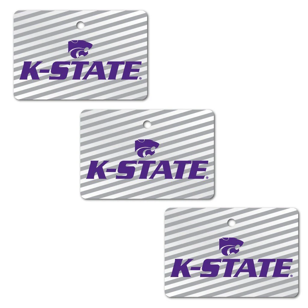 Kansas State University Rectangle Ornament Set of 3 - Image 2