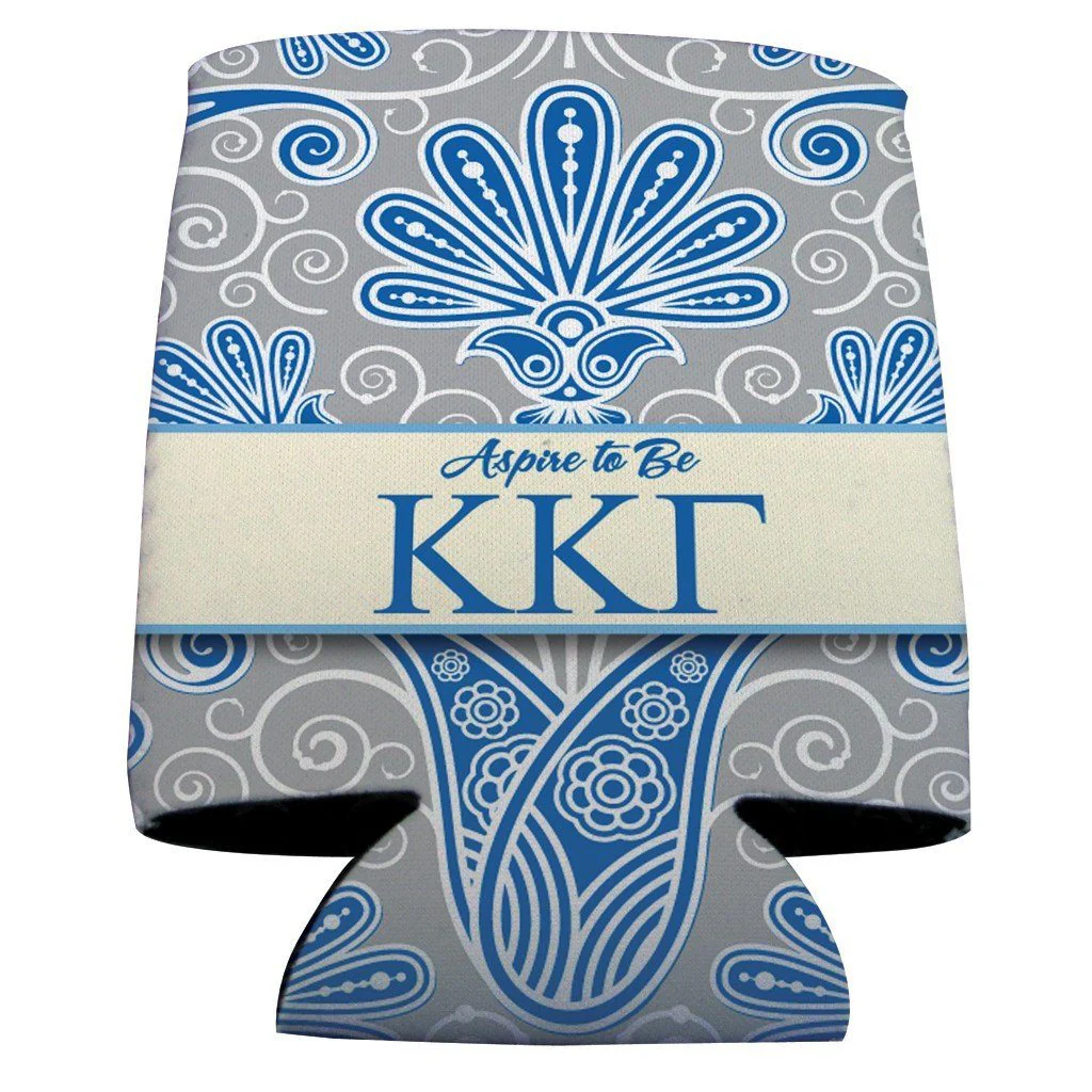 Kappa Kappa Gamma Vintage Flowers Can Cooler Set