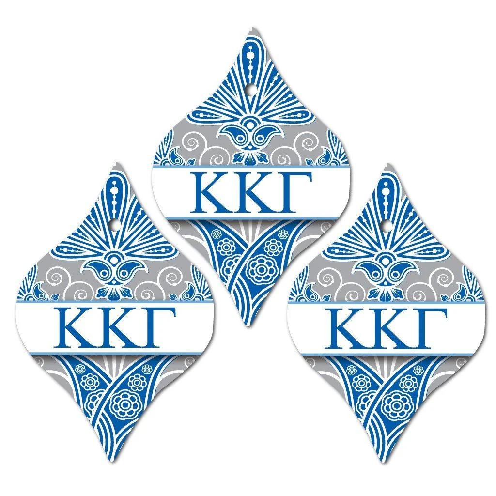 Kappa Kappa Gamma Tapered Ornament Set of 3 - Image 2