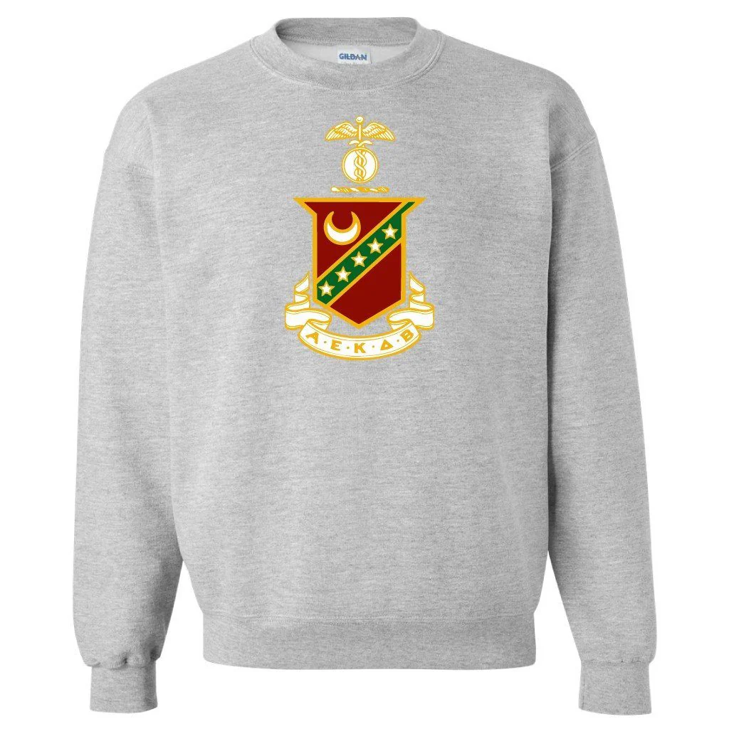 Kappa Sigma Coat of Arms Sport Gray Crewneck Sweatshirt