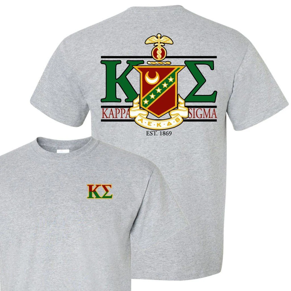 Kappa Sigma Crest and Greek Letter T-Shirt - Image 2