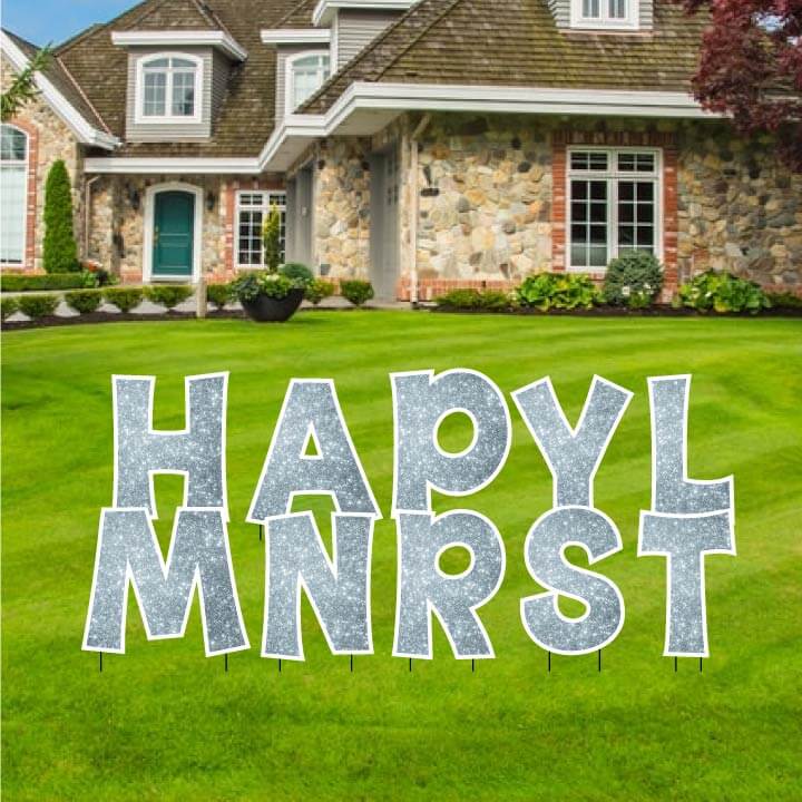 KG The Last Time 18" Sparkle Common Yard Letters Set - Image 15