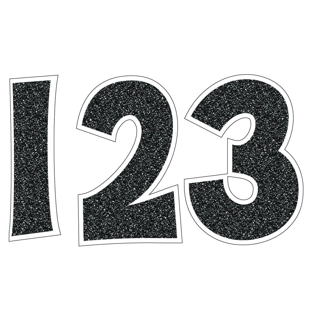 KG The Last Time 18" Faux Glitter Numbers Yard Letters - 10 pc Set - Image 3