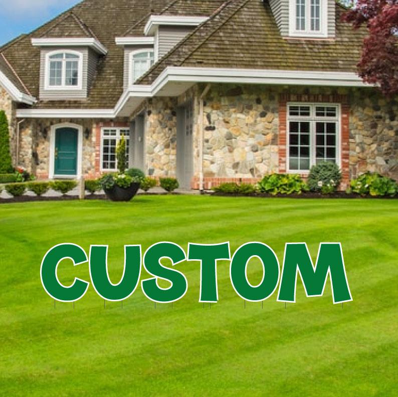 Custom Yard Letters | KG The Last Time | Solid Fill