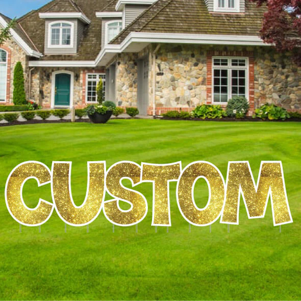 Custom Yard Letters | KG The Last Time | Sparkle Fill - Image 14