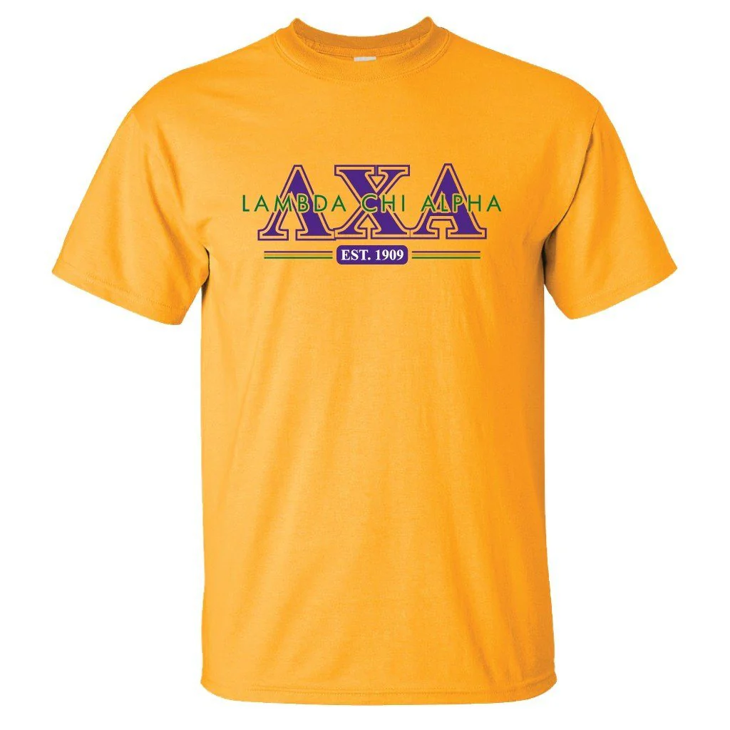 Lambda Chi Alpha Established 1909 T-Shirt - Image 2