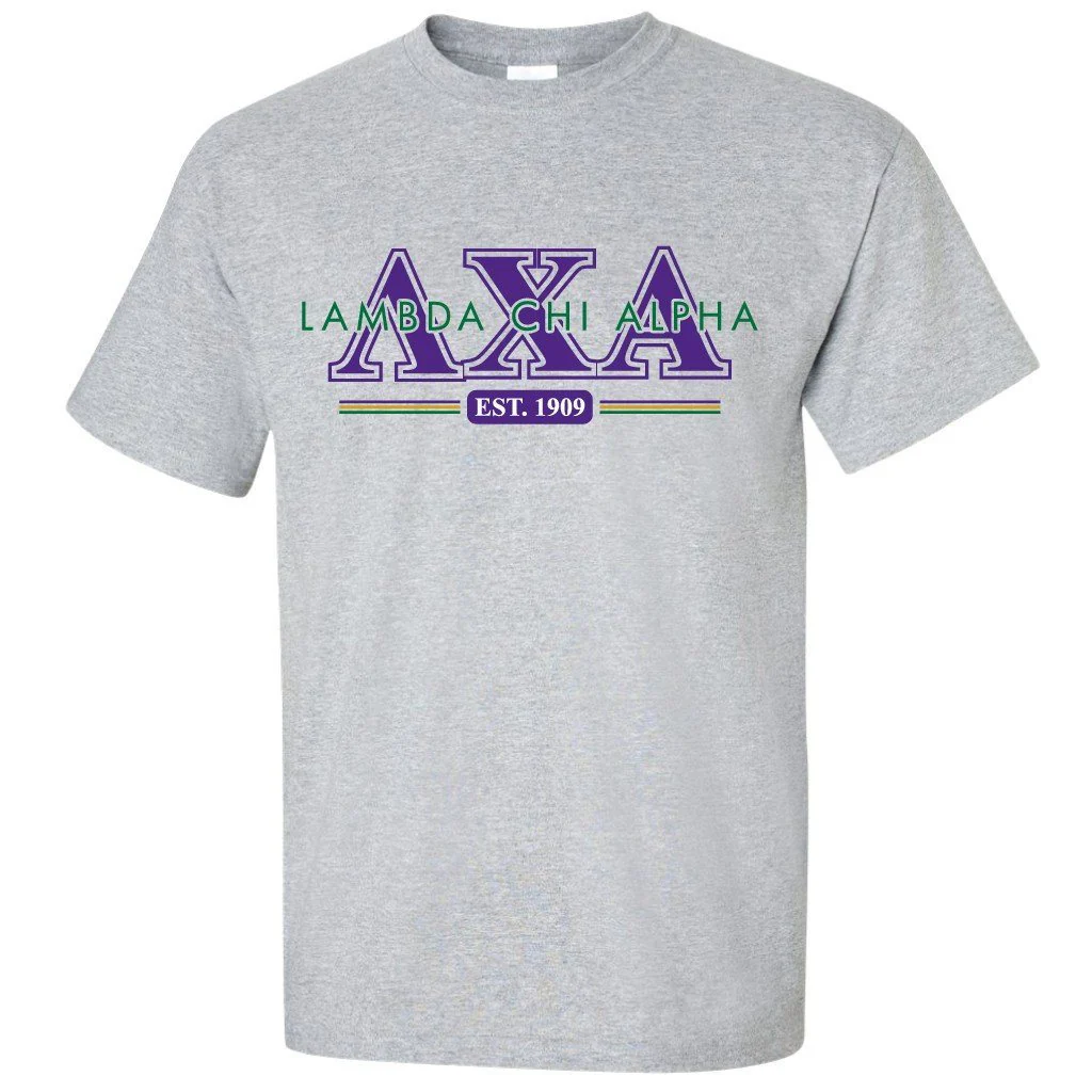 Lambda Chi Alpha Established 1909 T-Shirt - Image 3