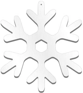 Large Outdoor Hanging Snowflakes Decorations - Set of 15 - Image 3