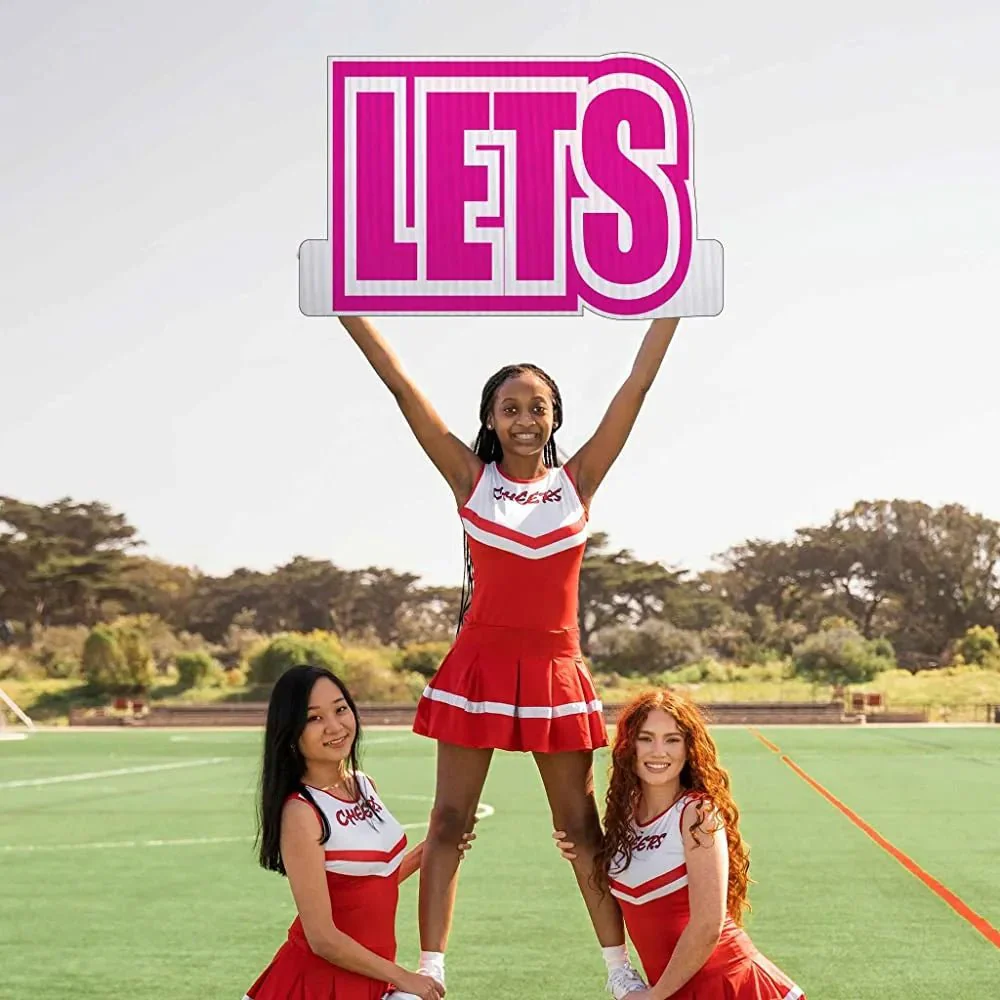 Let's Get Loud' Cheerleader Cut Out Words- 18" Tall