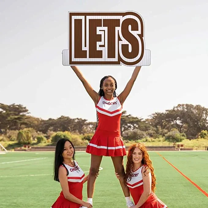 Let's Get Loud' Cheerleader Cut Out Words- 18" Tall - Image 3