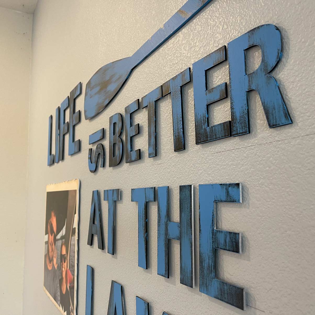 Life is Better on the Lake w/Custom Photo Decorative Wall Art - Image 4
