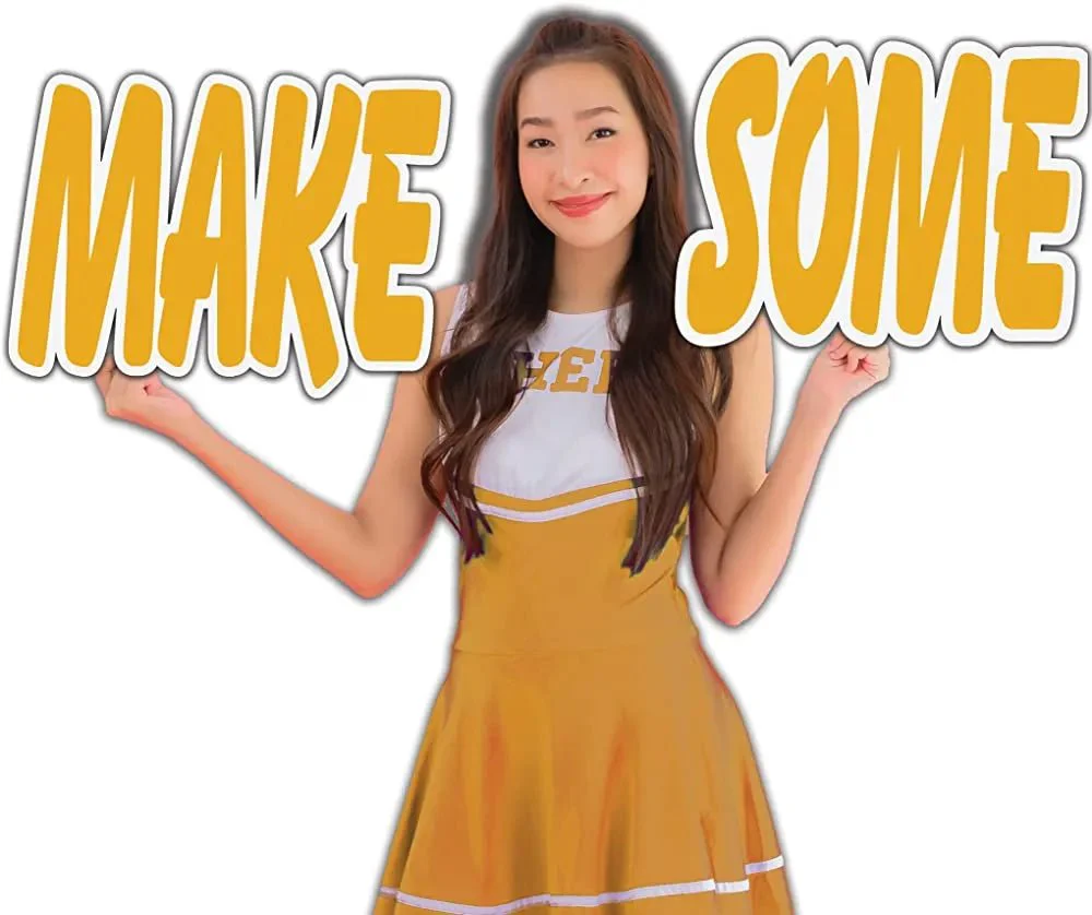 Make Some Noise' Cheerleader Cut Out Words - Image 13