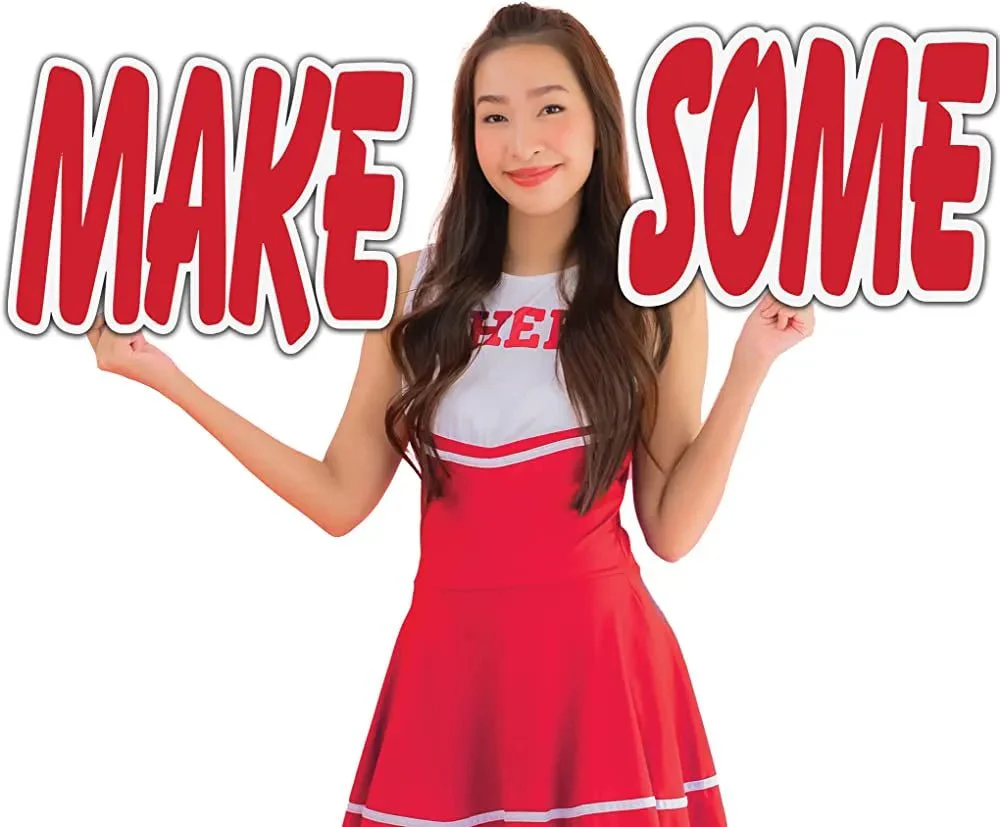 Make Some Noise' Cheerleader Cut Out Words - Image 3