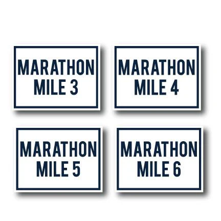 Navy Blue Marathon Race Yard Sign Package - Image 4