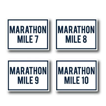 Navy Blue Marathon Race Yard Sign Package - Image 5