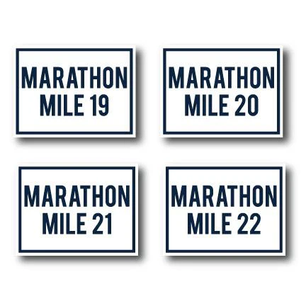 Navy Blue Marathon Race Yard Sign Package - Image 8