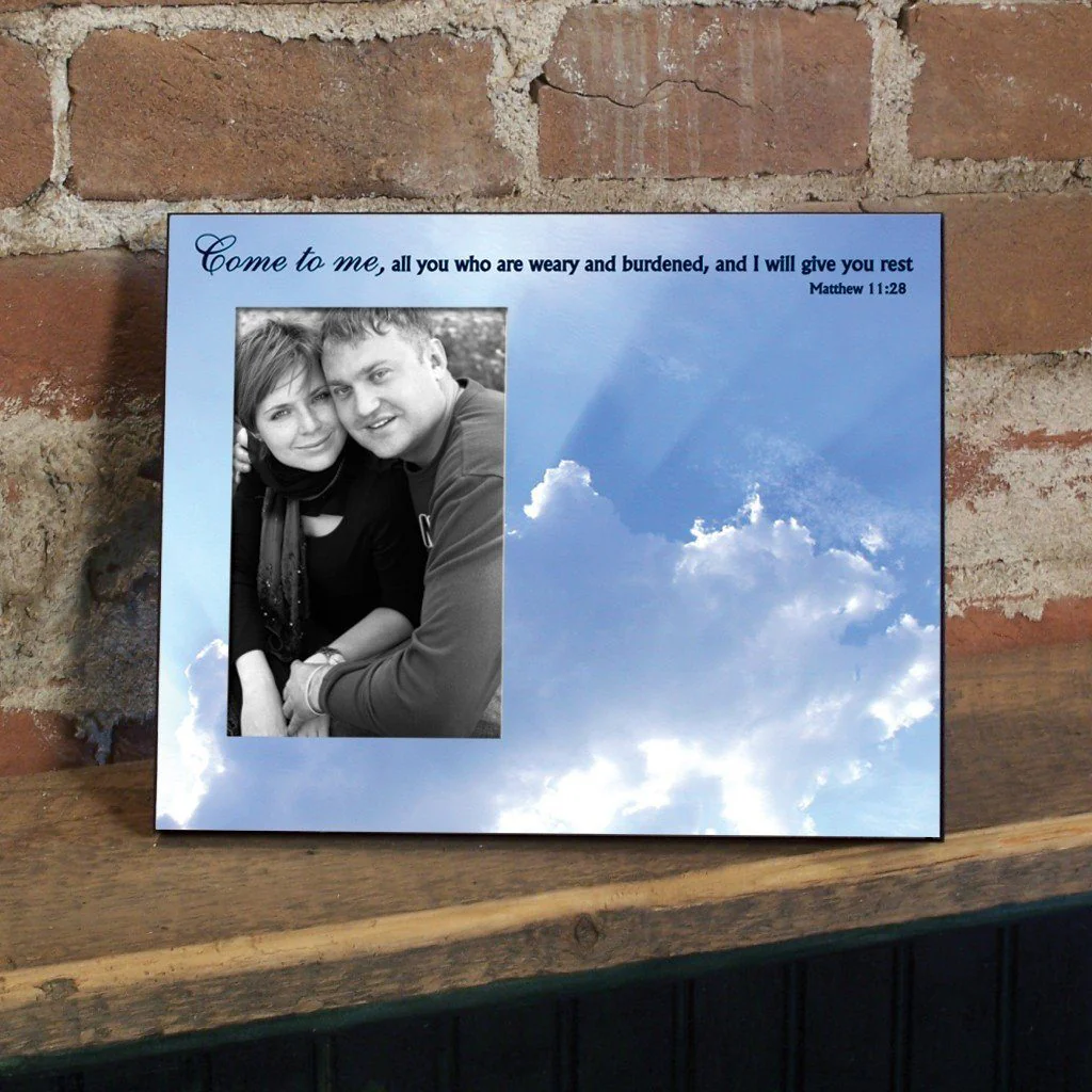 Matthew 11:28 Decorative Picture Frame