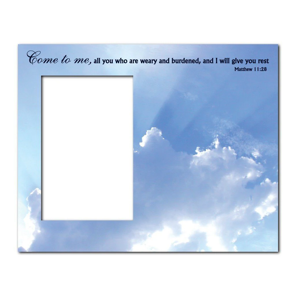 Matthew 11:28 Decorative Picture Frame - Image 2