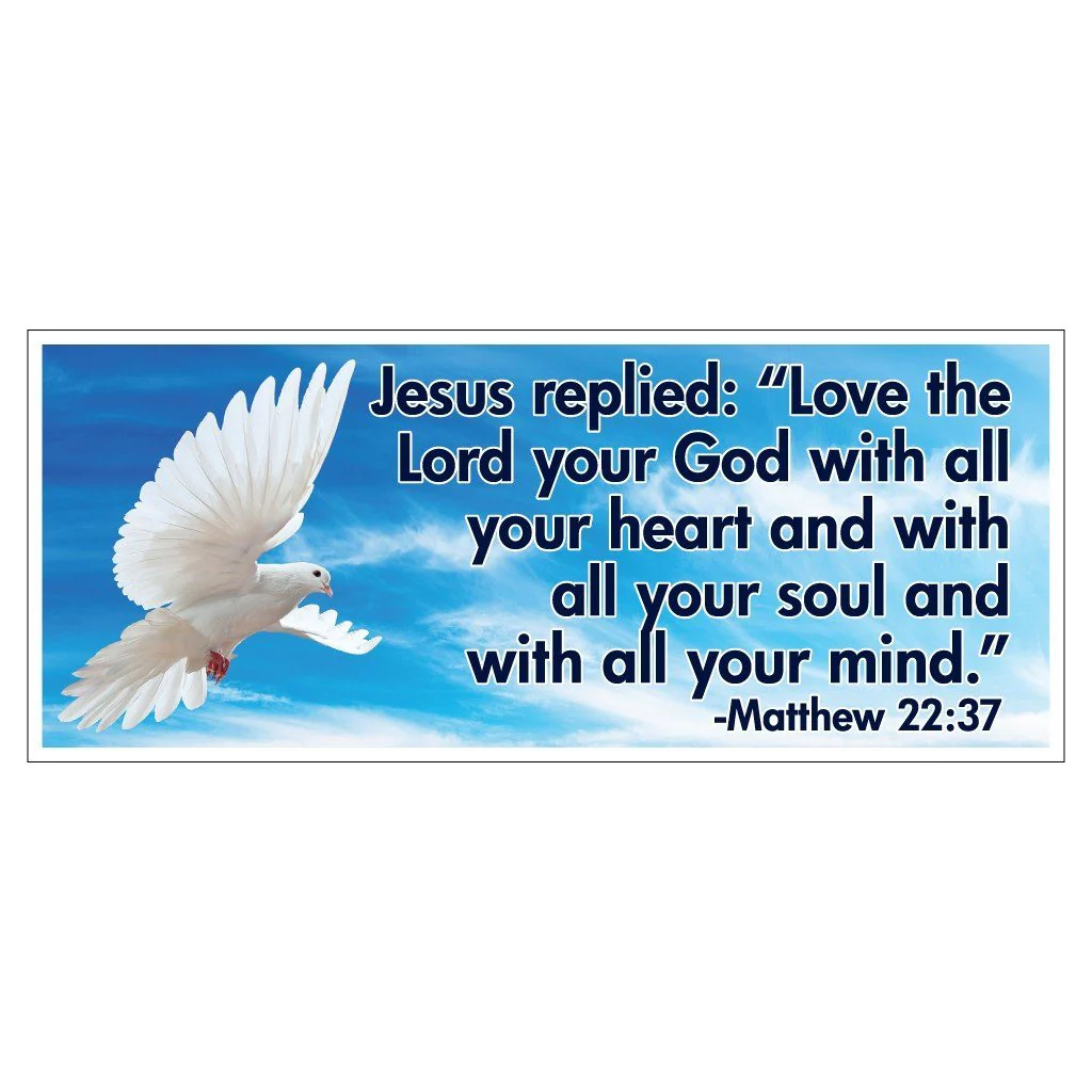 Matthew 22:37 Bumper Magnet Pair 3.75 x 9 - Image 2