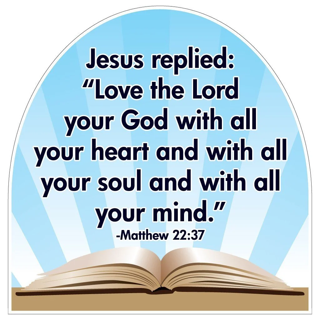 Matthew 22:37 Shaped Yard Sign - Image 2