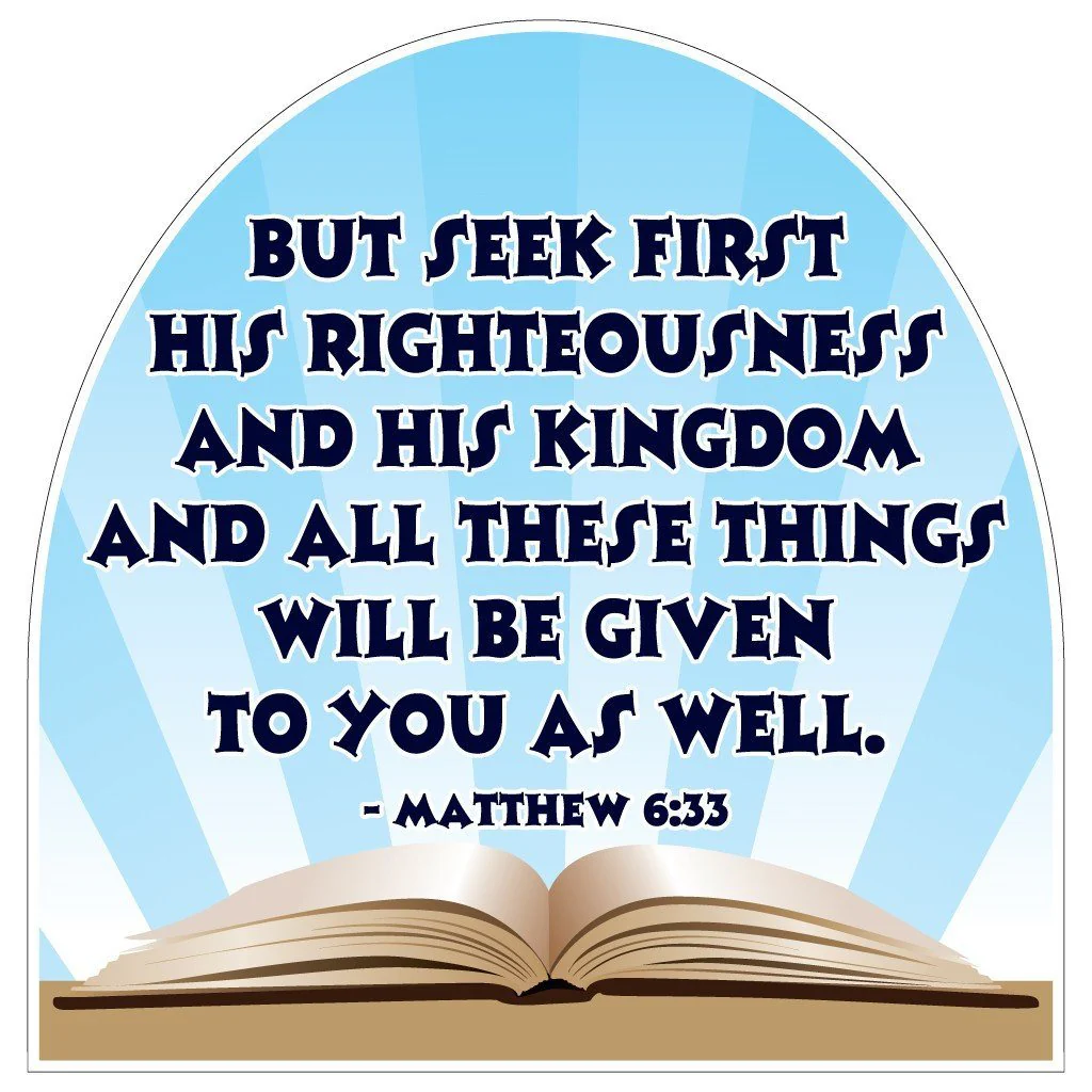 Matthew 6:33 Shaped Yard Sign - Image 2