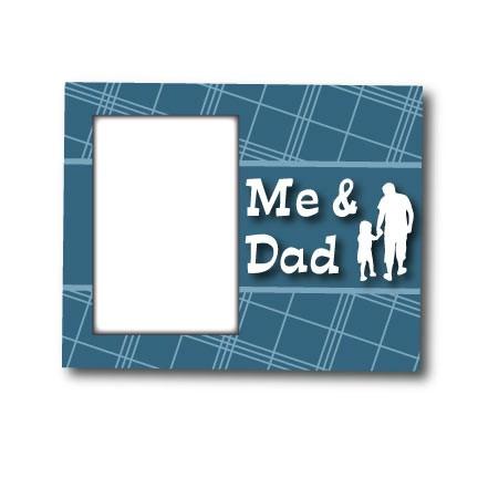 Me and Dad Plaid Picture Frame - Image 2