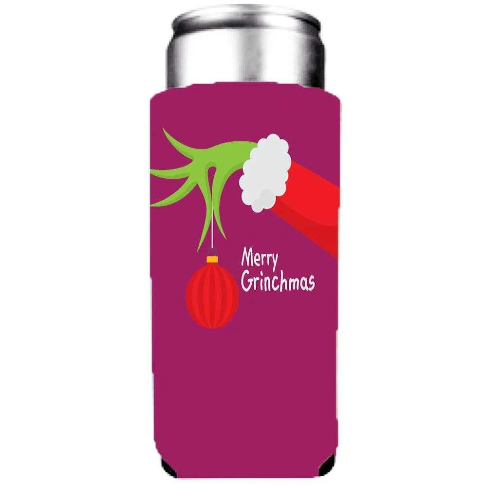 Merry Grinchmas Holiday Can Coolers Pack - Image 5