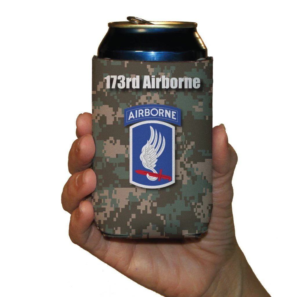 Military 173rd Airborne Division Can Cooler Set