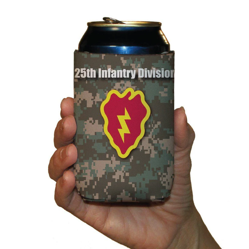 Military 25th Infantry Division Can Cooler Set