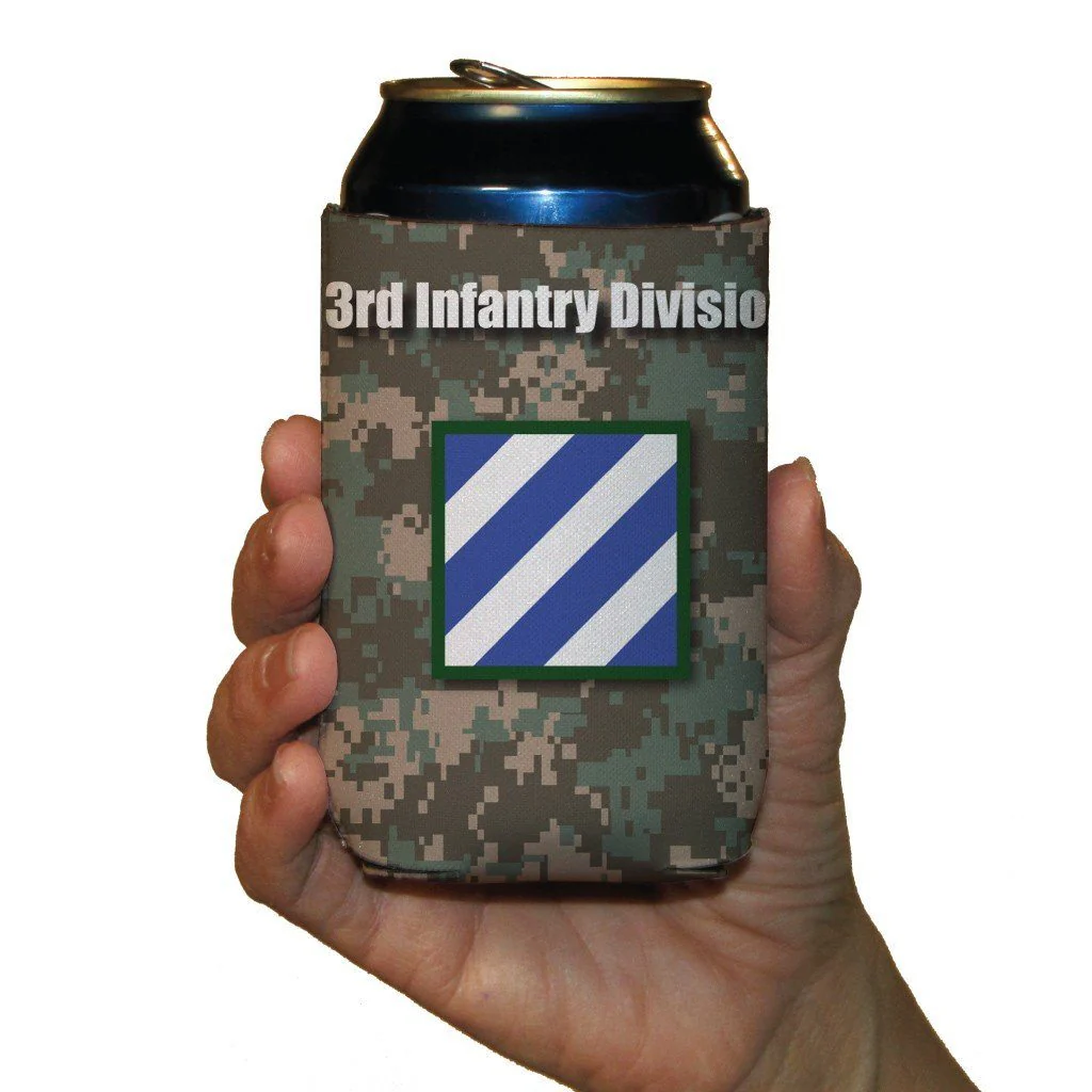 Military 3rd Infantry Division Can Cooler Set