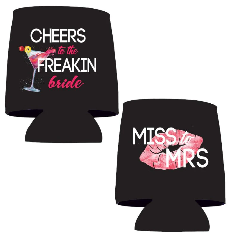 Miss to Mrs Bachelorette Party Can Coolers Pack