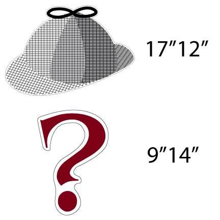 Murder Mystery Pathway Marker Yard Decorations 10 piece set - Image 2