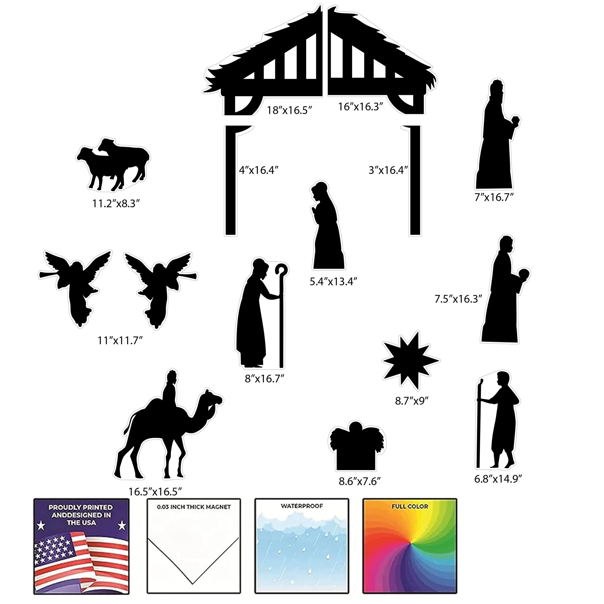 Nativity Garage Magnet Set - Image 2
